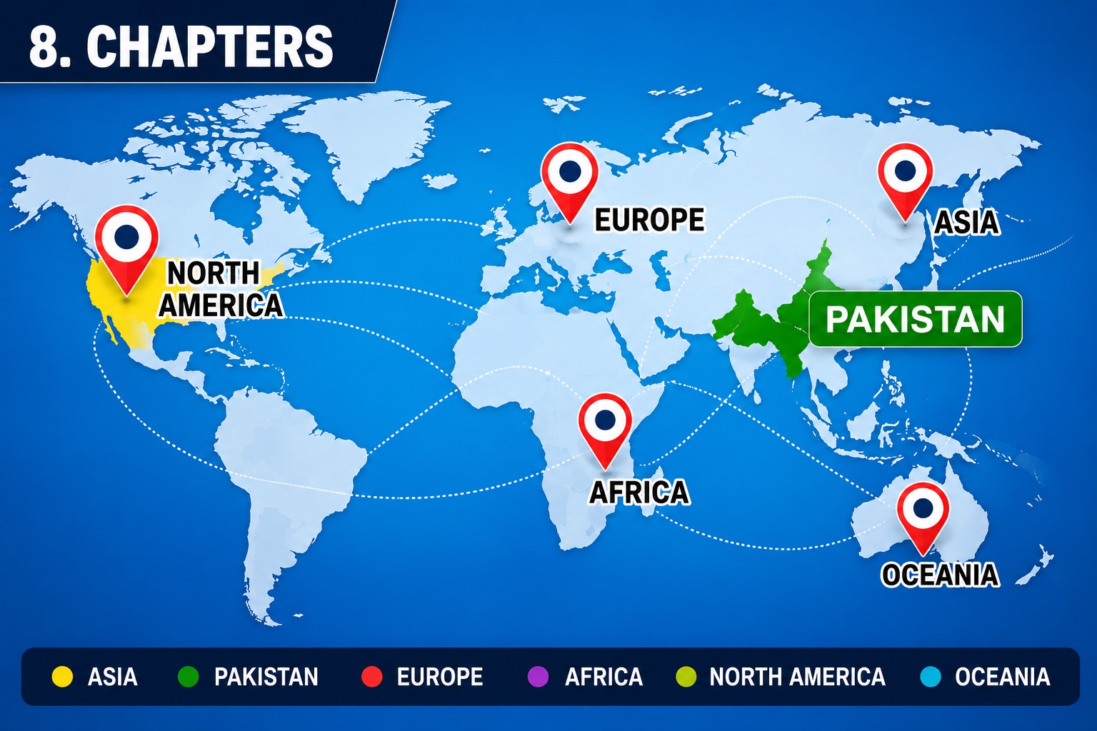 PMBF international chapters map